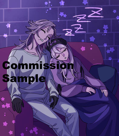 $45: shaded torso+additional character (@moonlitverdict)