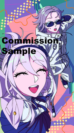 $45: shaded torso+additional character (@moonlitverdict)